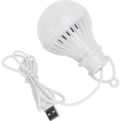 Lampe USB, Lampes de Camping LED USB 5V 7 W, Ampoule LED à économie d'énergie Portable, lumière d'extérieur de Lanterne de Camping avec Interrupteur Simple pour Camping en Plein air (1/5)
