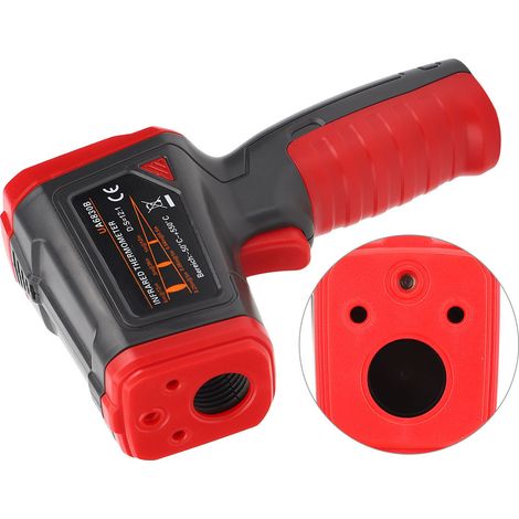 Thermomètre infrarouge industriel, portable, sans contact, appareil de mesure électronique de température (1/5)