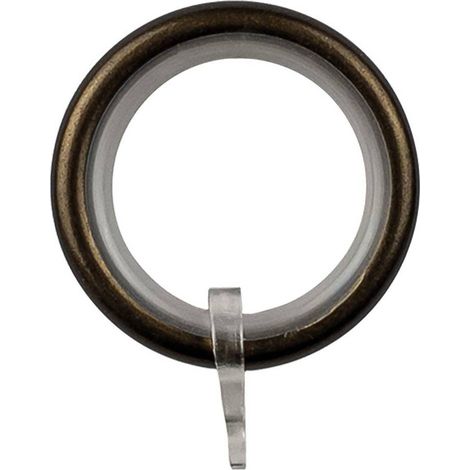 ANELLO PER SCORRITENDA col. bronzo - Ø 20 mm cf. 8 pz