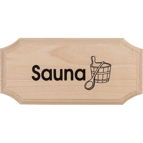 Eliga - Cartello ottagonale "Sauna"