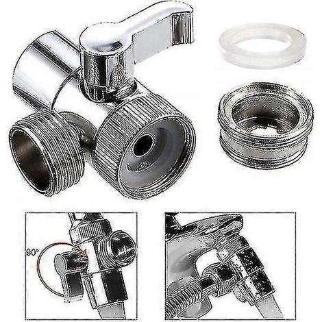 Wasserhahnadapter, Küchenspülenverteiler, Umstellventil, Wasserhahnanschluss für WC, Bidet, Dusche, Küchenzubehör