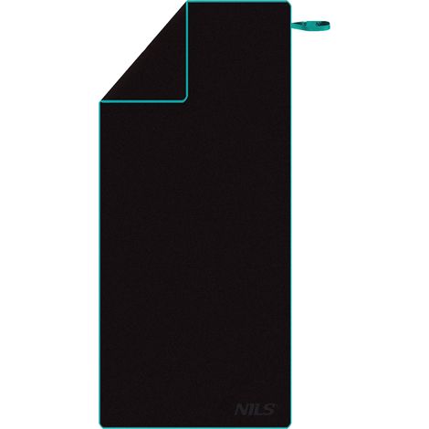 NCR13 ASCIUGAMANO MICROFIBRA NERO 200x90 cm NILS (1/5)
