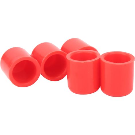 Bouchon d'extrémité de tuyau d'aspiration en silicone rouge 5 pièces, diamètre intérieur 25 mm, capuchon d'étanchéité universel pour voiture (1/5)
