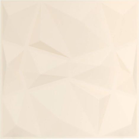 Lot de 2 Stickers Géométriques "Oren" 50x50cm Blanc