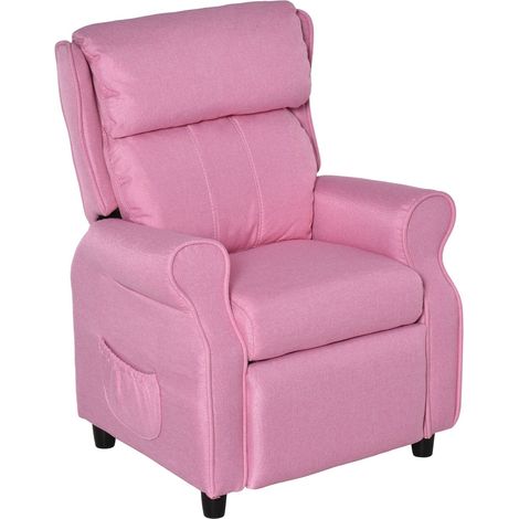 Verstellbares Kindersofa Mit Fußstütze Gemütlicher Kindersessel Für 3-5 Jahre, Rosa, 58X53X70Cm, Ideal Für Jungen Und Mädchen