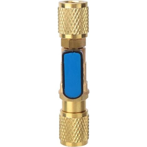 Adaptateur de vanne à boisseau sphérique de réfrigération en laiton Connecteur de vanne à boisseau sphérique de réfrigérant G1/4'' (1/4)