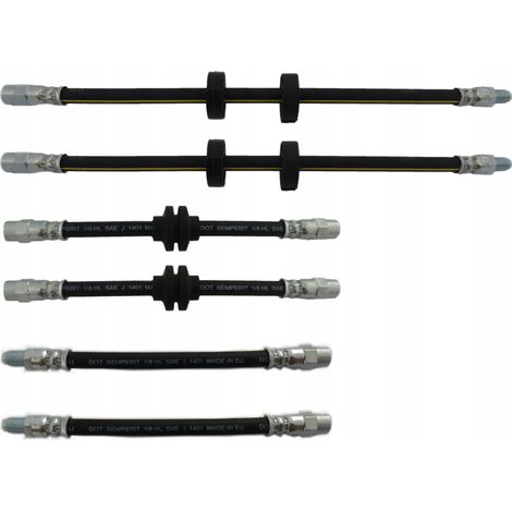 Set di tubi freno flessibili in gomma: VW Golf 2 (dischi posteriori) (1/5)