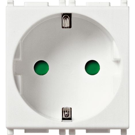 VIMAR - 14208 SICURY 2P+T 16A Prise blanche allemande