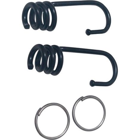 GANCI PER MOLLA ELASTICA 3,2 mm - in ferro - cf 2 pz