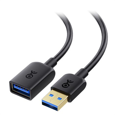 Câble Rallonge USB 3.0, USB Mâle vers Femelle, 1m, Noir (1/5)