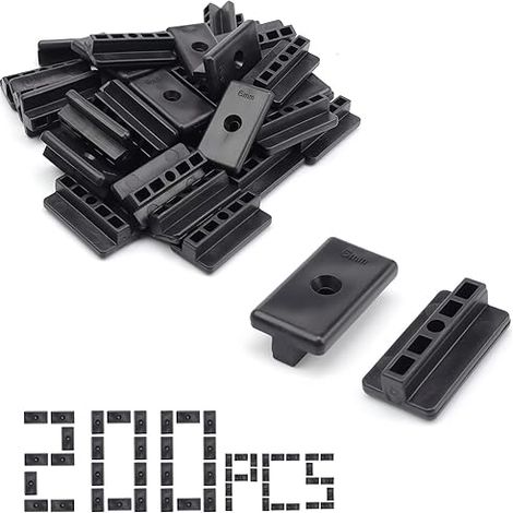 WPC Clips Composite Decking Concealed T for Floors, Balconies, Gardens (1/5)