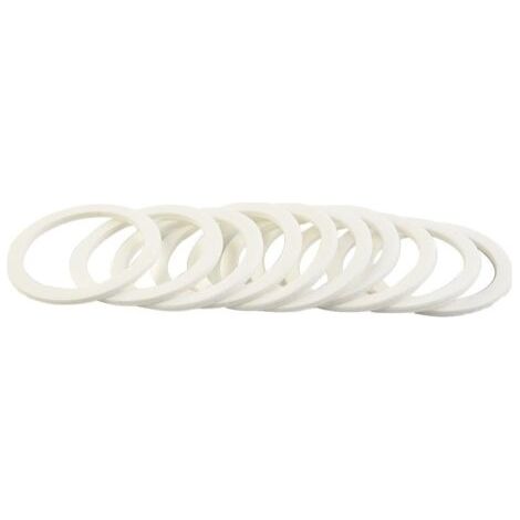 Lot de 10 joints pour couvercle de bouchon IBC, joint de rechange en mousse PE S60 x 6, blanc, pour valve de seau de réservoir de pluie (1/5)