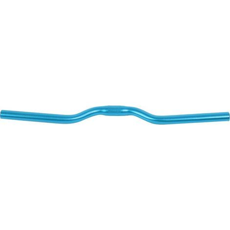 Guidon de vélo piste en aluminium 25.4mm520mm bleu pour vélo fixie route barre droite