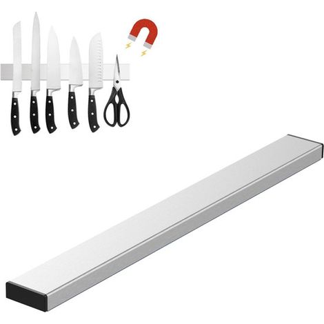 Barre magnétique pour couteaux 40×300 mm - Acier inoxydable - (1/5)