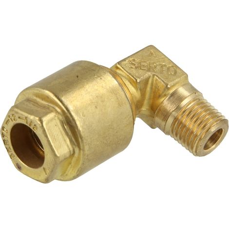 Raccord à visser coudé 12 mm x 1/4'' FM