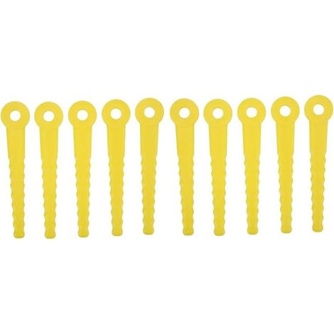 50 pièces Accessoires de Lames en Plastique de Rechange, Lame en Plastique pour Tondeuse à Gazon, tête de Coupe ABS L100 pour Tondeuse à Gazon 8mm (1/5)