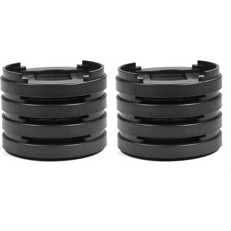 Almohadillas antideslizantes para patas de muebles – Juego de 8 unidades en plástico negro, universales para mesas, escritorios, sofás y sillas.