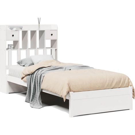 Maison Exclusive - Letto con Libreria senza Materasso 75x190 cm in Legno Pino