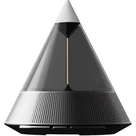 Lampe d'ambiance d'aromathérapie, enceinte Bluetooth, lumière quantique, lampe de chevet, son hi-fi, stéréo sans fil, caisson de basses, gris (1/5)