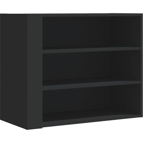 Meubles de Rangement,Armoire murale noir 75x35x60 cm bois d'ingénierie CFW338249 (1/5)