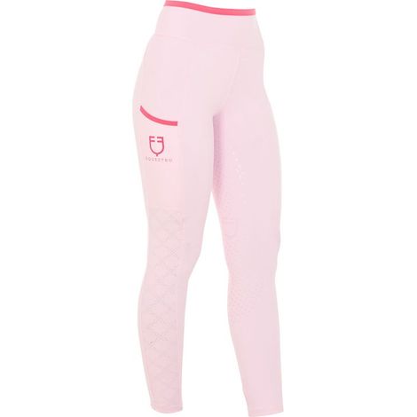 Leggins donna con decorazioni perforate: s, Bianco