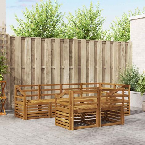 vidaXL Ecksofa Set 7 pcs Natur (1/5)