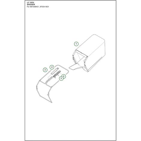 Sac de ramassage LC 353V - PNC: 967069401, 970541601 - 1
