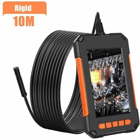 Endoscope à Deux Têtes,Endoscope Numérique à Double Objectif 1080P HD,écran LCD étanche4,3Pouces,Avec6lumières LED,Carte TF 32G(10M) (1/4)