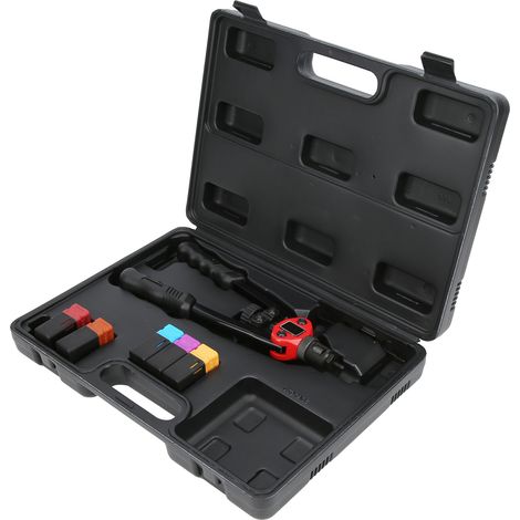 Pince à rivets à sertir en alliage ferreux 6 pouces, coffret plastique, pose manuelle, 6-32 8-32 10-24 1/4-20 5/16-18 (1/5)