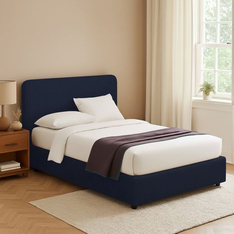 Cama Matrimonial Bury, Desenfundable, Hecho en Italia, Violeta Oscuro (1/5)