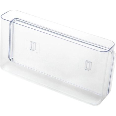 Organisateur mural multifonctionnel gain de place pour porte de placard de cuisine, panier de rangement transparent pour salle de bain de dortoir-22 cmx4.5 cmx12 cm (1/5)