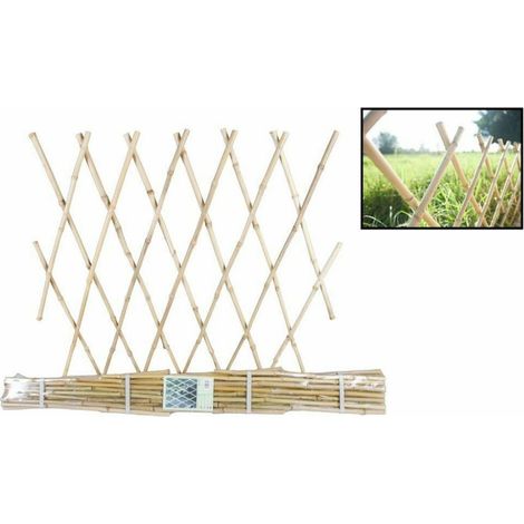 Trade Shop - Bambú Enrejado Extensible Red Plantas Trepadoras Cerca 180x90cm 129693 -