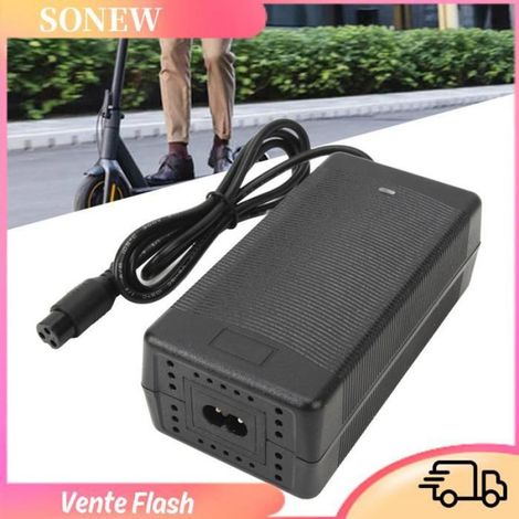 Sonew chargeur de scooter électrique Chargeur de batterie 48V 2A, sûre avec prise à 3 broches pour Scooter sport velo Prise UE (1/5)