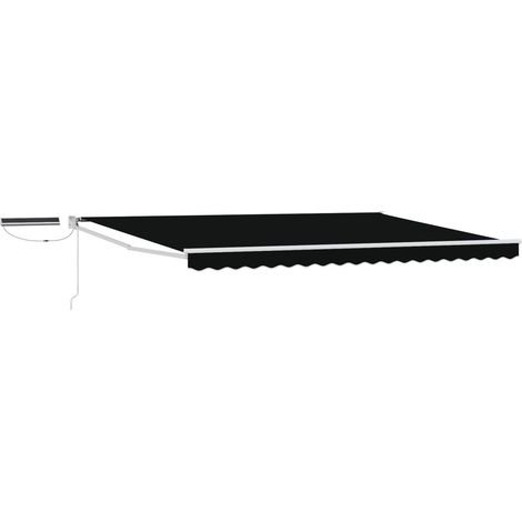 Elektrische ausziehbare Markise Schwarz 4 x 3 m (1/5)