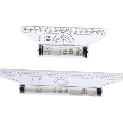 rouleaux à dessin parallèles en plastique avec fonction cercle et (1/5)