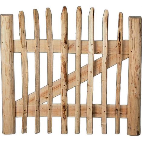 ROLLO-Lattenzauntor Haselnuss 100 x 120 cm