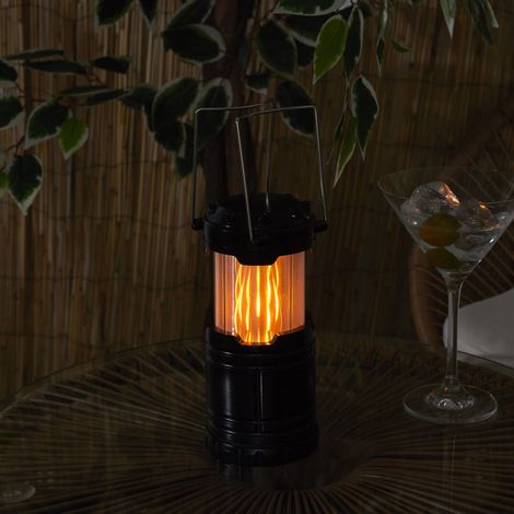 Luminaire de Camping - JE CHERCHE UNE IDEE - Effet Flamme - LED Blanche - Noir (1/5)