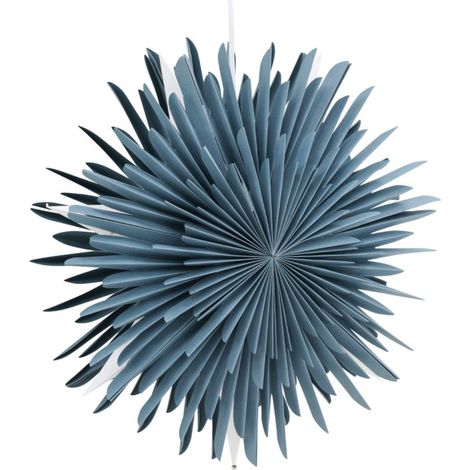 Lampe Suspension Design "Selen" 46cm Bleu (1/5)