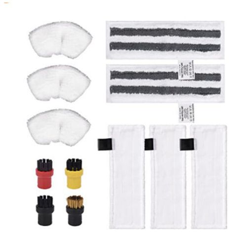 Lot de 12 Accessoires Nettoyeur à Vapeur pour Karcher Easyfix SC1/SC2/SC3/SC4/SC5/SV7 (1/5)