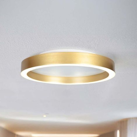 [GEBRAUCHT] B-Ware Steinhauer Deckenlampe Ringlux LED Lampe Leuchte dimmbar gold Ø40cm 2700K (1/2)