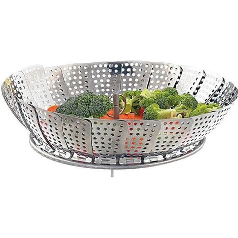 Vaporera ajustable - ROSENSTEIN & SOHNE - 175 x 80 mm - Compatible con sartenes de 18 a 27 cm - Cocina al vapor saludable