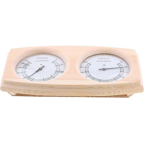 2-in-1 Sauna-Thermometer aus Holz, Hygrometer, Dampfthermometer und Hygrometer (1/5)