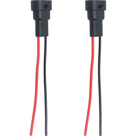2 Stück Sockelkabel, Steckeradapter, Glühbirnen-Kupferkabelbaum 12V für LED-Scheinwerfer und Nebelscheinwerfer (1/5)