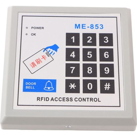 Machine de contrôle d'accès, identification, câblage de porte unique, mots de passe, système de sécurité par carte d'accès (1/5)