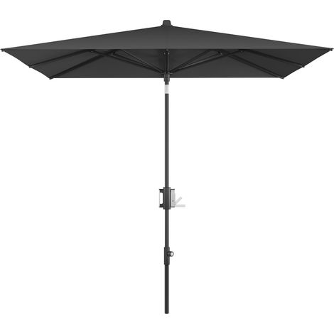 KNIRPS APOLL 240 x 240 cm quadratisch Black Edition Balkonschirm 3 Farben Sonnenschirm 110 Black (1/2)