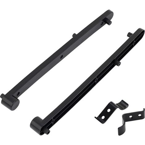 250mm Plastic Sliding Rail (Black) (1/5)