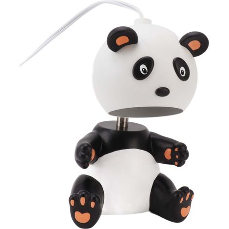 Kerzenwärmer-Lampe in niedlicher Panda-Roboterform mit Timer, Metallrahmen, G10-Glühbirne, 110–220 V, EU-Stecker (1/5)