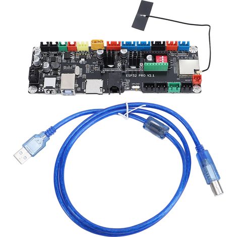 LS ESP32 PRO V2.2 Carte de commande hors ligne pour graveur laser Dual Core 32 bits WIFI BT TMC2209 CNC Machine de gravure carte mère 12 V-24 V 10 A (1/5)