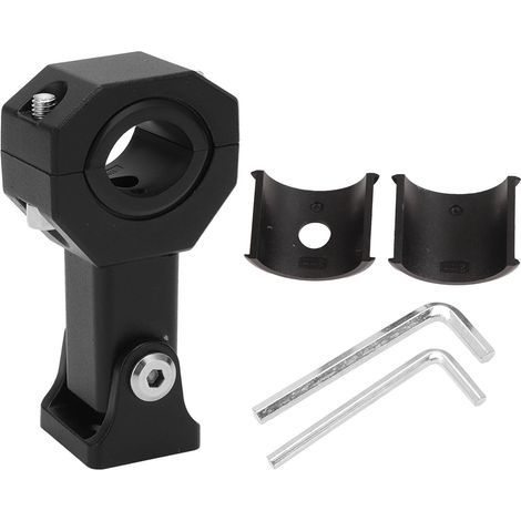 Staffa di montaggio per faretti, regolabile da 17 a 33 mm, girevole a 360°, per paraurti di moto, auto, camion e trattori. (1/5)