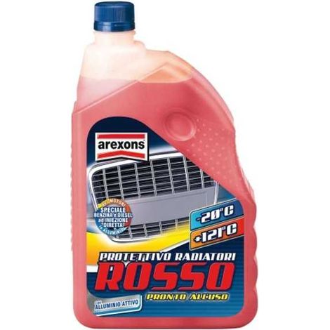 LIQUIDO RADIATORI PRONTO ALL'USO ROSSO AREXONS 2 lt